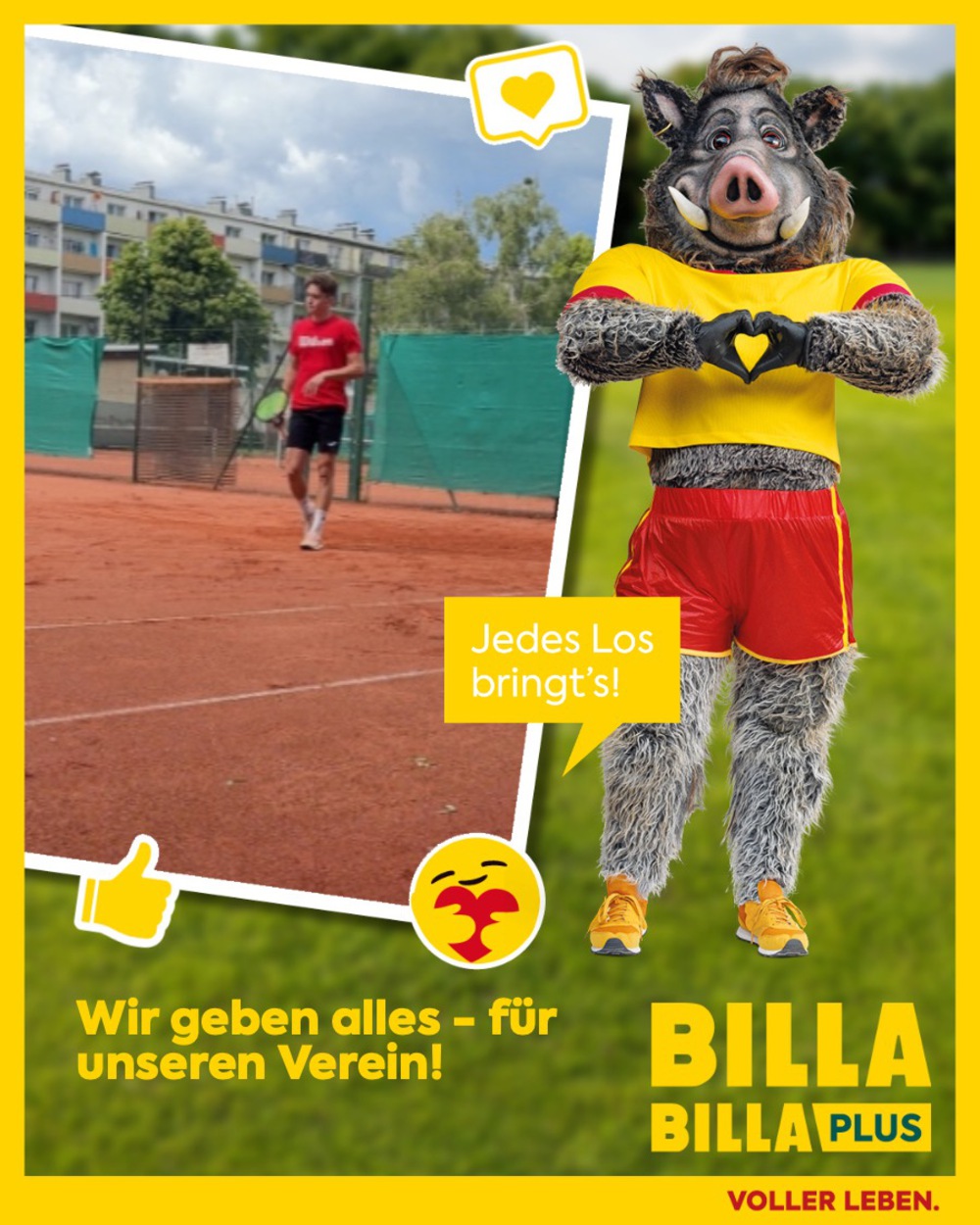 BILLA „I leb’ für mein’ Verein“ – Wir sammeln Lose!
